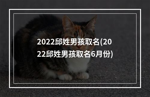 2022邱姓男孩取名(2022邱姓男孩取名6月份)