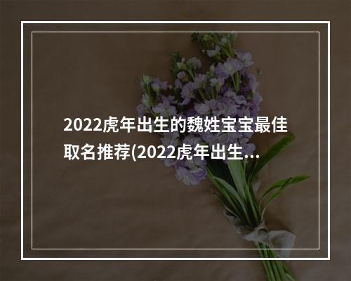 2022虎年出生的魏姓宝宝最佳取名推荐(2022虎年出生的魏姓宝宝最佳名字)