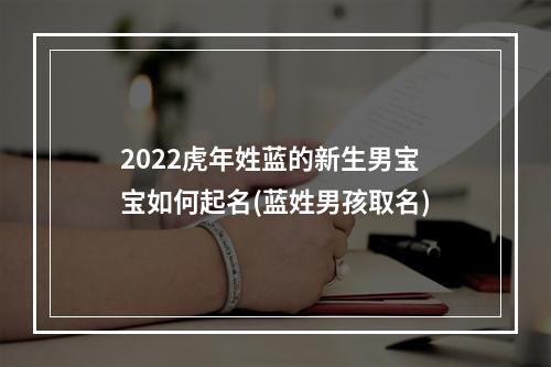 2022虎年姓蓝的新生男宝宝如何起名(蓝姓男孩取名)