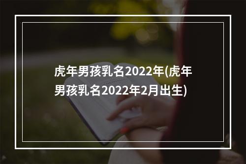 虎年男孩乳名2022年(虎年男孩乳名2022年2月出生)