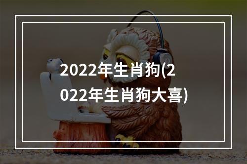2022年生肖狗(2022年生肖狗大喜)