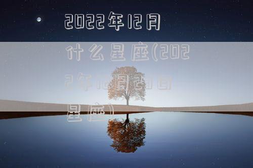 2022年12月什么星座(2022年12月23日星座)